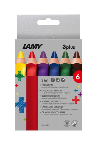 6 crayons de couleurs Lamy - Dès 3 ans