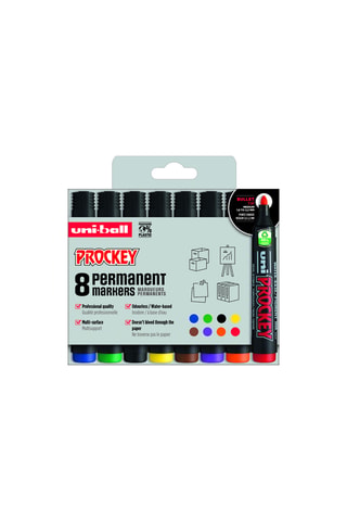 8 marqueurs Prockey UniBall - 1,8 à 2,2 mm