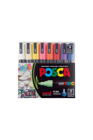 Set de 16 marqueurs PC-5M Posca - 1,8-2,5 mm