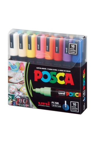 Set de 16 marqueurs PC-5M Posca - 1,8-2,5 mm