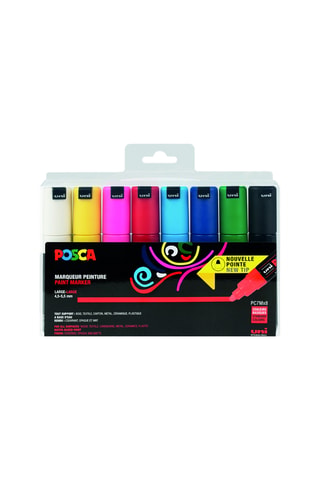 Set de 8 marqueurs PC-7M Posca - 4,5-5,5 mm