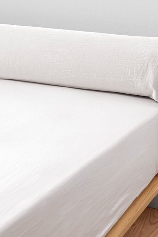 Federa cuscino alla francese in garza di cotone 125 g/m² Gaïa - Chantilly