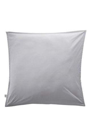 Funda de almohada de percal de algodón 80 hilos/cm² Bally - Gris