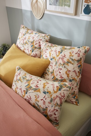 Funda de almohada Clarence - Marrón y beige