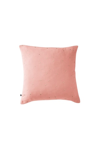 Funda de almohada de gasa de algodón 125 g/m² Gaïa Chic - Rosa melocotón 