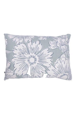Funda de almohada reversible de algodón 57 hilos/cm² Tamara - Blanco y verde