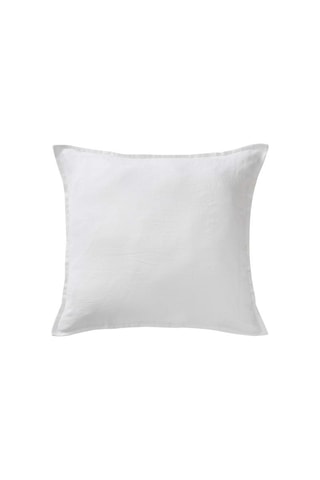 Funda de almohada de lino Soline - 
Blanco