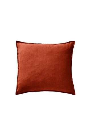 Funda de almohada de lino Soline - 
Naranja