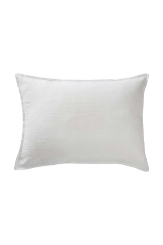 Funda de almohada de lino Soline - 
Blanco