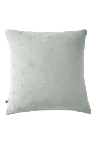 Funda de almohada de algodón 125 hilos/cm² Gaïa Boho - Blanco