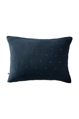 Funda de almohada Gaïa Boho - Medianoche