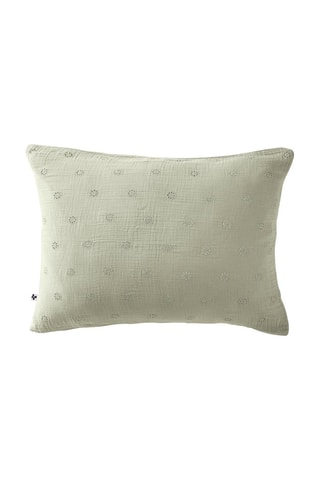 Funda de almohada Gaïa Boho - Verde agua