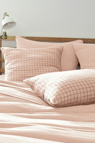 Funda de almohada Gaïa - Rosa claro