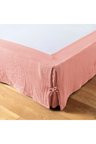 Cubrecanapé de gasa de algodón 125 g/m² Gaïa - Rosa melocotón