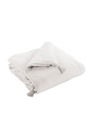 Edredón de gasa de algodón 125 g/m² - Blanco