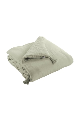 Edredón de gasa de algodón 125 g/m² - Verde agua