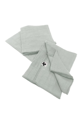 3 servilletas de tela Gaïa 125 g/m²- Verde