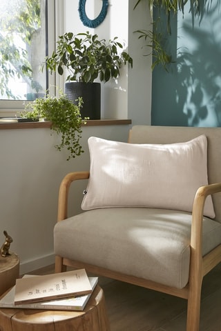 Cuscino in garza di cotone Gaïa - Beige - 40 x 60 cm