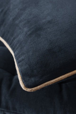 Cuscino in velluto Cesar - Blu scuro - 40 x 60 cm