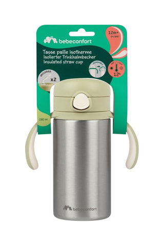 Thermosbeker van roestvrij staal met rietje - Vanaf 12 maanden - 280 ml