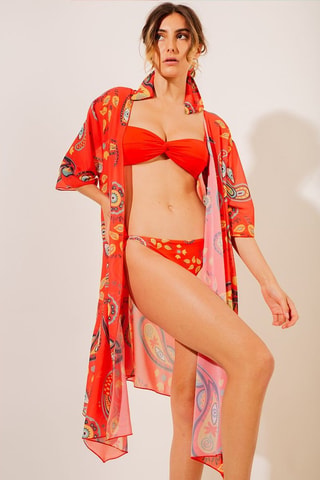 Strandkimono - Rood