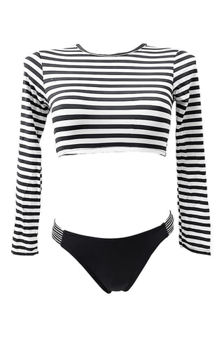 Crop Top en Slip - Zwart