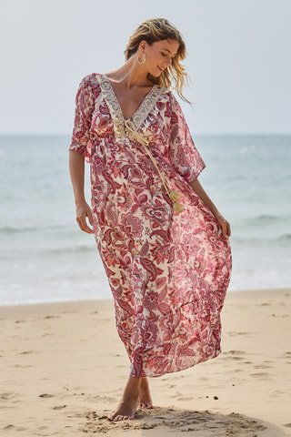 Strandjurk - Rood en Beige