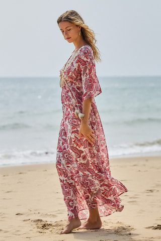 Strandjurk - Rood en Beige