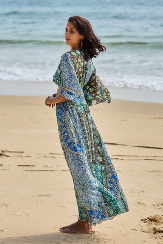 Strandjurk - Groen en Marineblauw