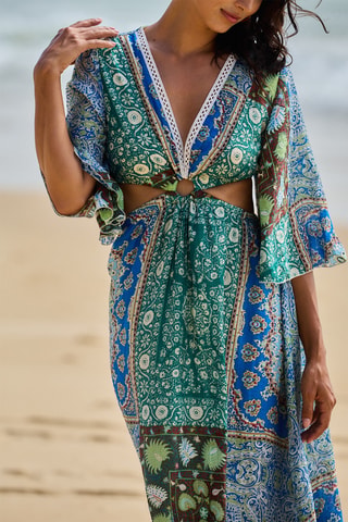 Strandjurk - Groen en Marineblauw