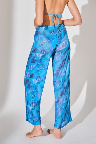 Strandbroek Hoge Taille - Blauw
