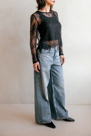 Jean wide legs - Bleu