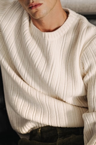Pull en laine Solino Urban - Blanc