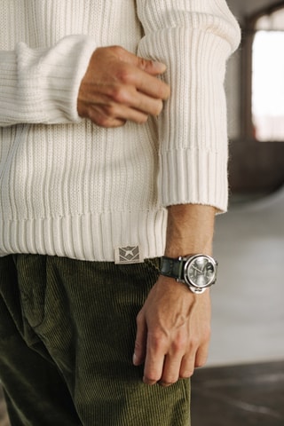 Pull en laine Solino Urban - Blanc