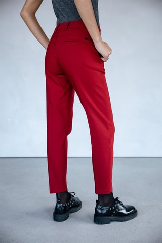 Pantalon slim 7/8 Willow Polyneo - Rouge