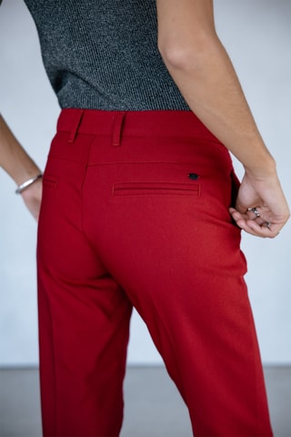 Pantalon slim 7/8 Willow Polyneo - Rouge