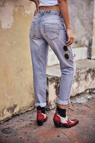 Jean boyfriend Jannet Denim - Bleu