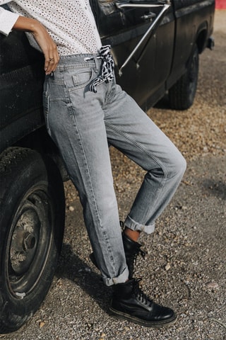 Jean boyfriend Jannet Denim - Bleu