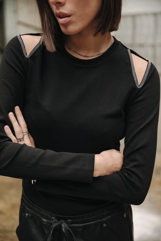 T-shirt Tiphania - Noir