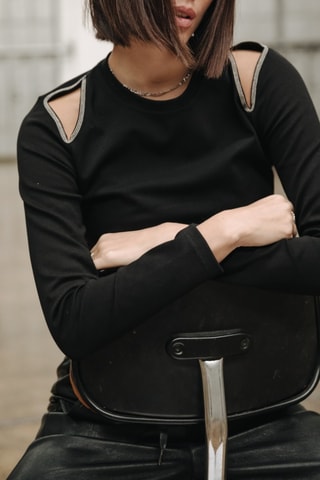 T-shirt Tiphania - Noir