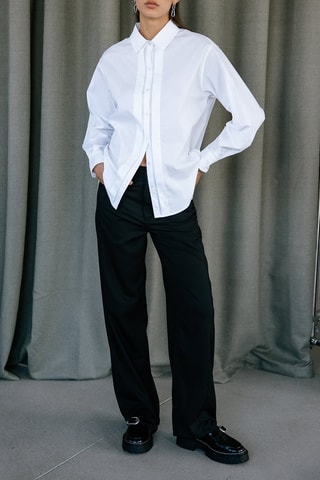 Pantalon barrel Nettie Crown - Noir