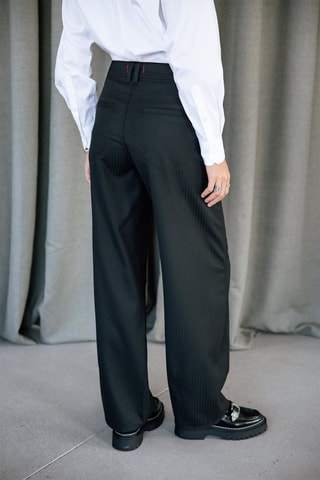 Pantalon barrel Nettie Crown - Noir