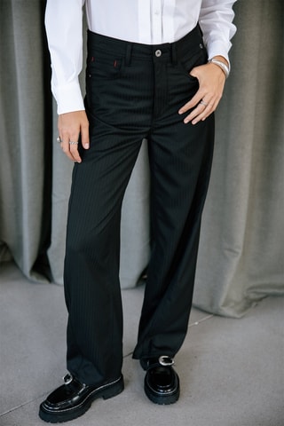 Pantalon barrel Nettie Crown - Noir