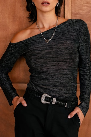 Top Titcha Shiny - Noir