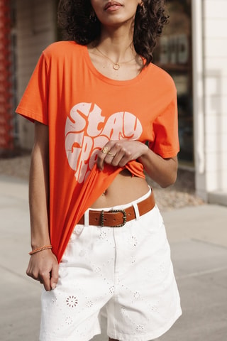 Short en broderie anglaise - Blanc