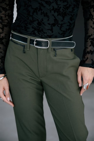 Ceinture en cuir Zipy - Noir
