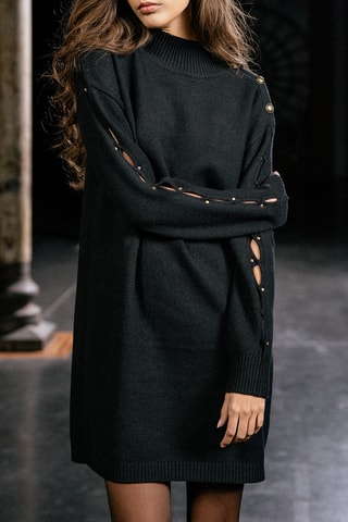 Robe pull Raphaelle - Noir