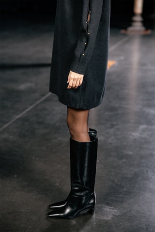 Robe pull Raphaelle - Noir