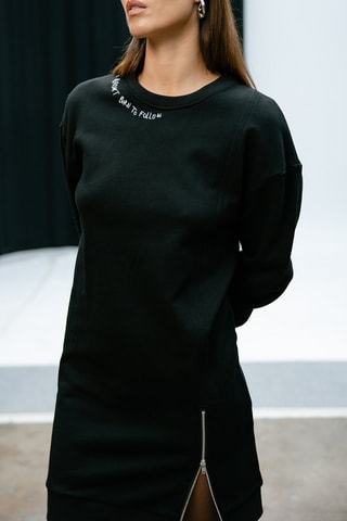 Robe sweat Ronette - Noir