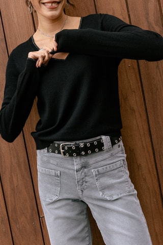 Pull en laine et cachemire Preem - Noir